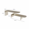 TV Stand Puzzle - Travertine Travertine