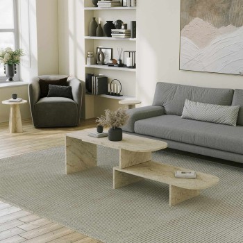 Coffee Table Set Puzzle - Travertine Travertine