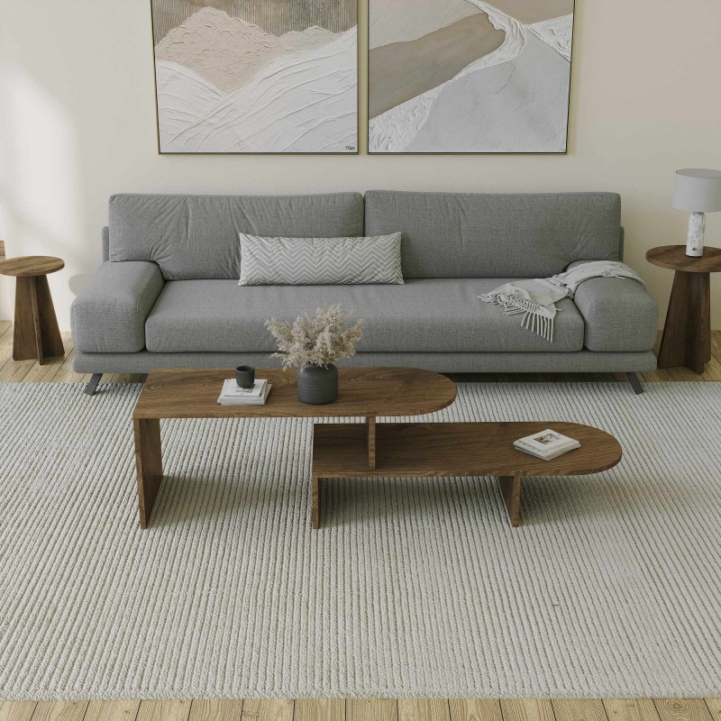 Coffee Table Set Puzzle - Walnut Walnut