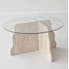 Coffee Table Butterfly - Travertine, Transparent Travertine
Transparent