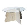 Coffee Table Butterfly - Travertine, Transparent Travertine
Transparent