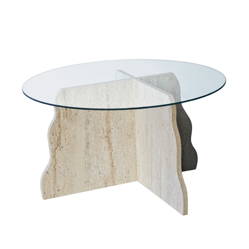 Coffee Table Butterfly - Travertine, Transparent Travertine
Transparent