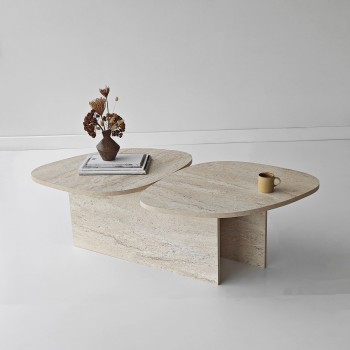 Coffee Table Stones - Travertine Travertine