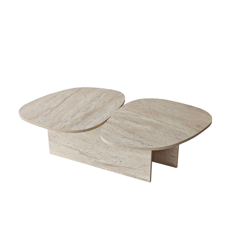 Coffee Table Stones - Travertine Travertine