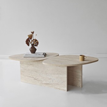 Coffee Table Stones - Travertine Travertine