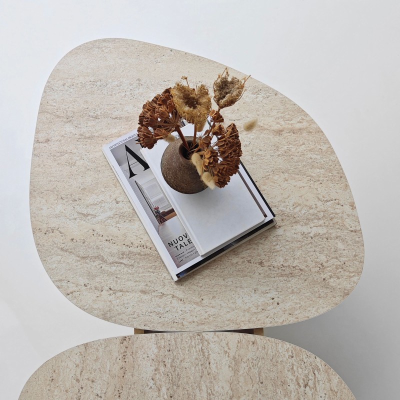 Coffee Table Stones - Travertine Travertine