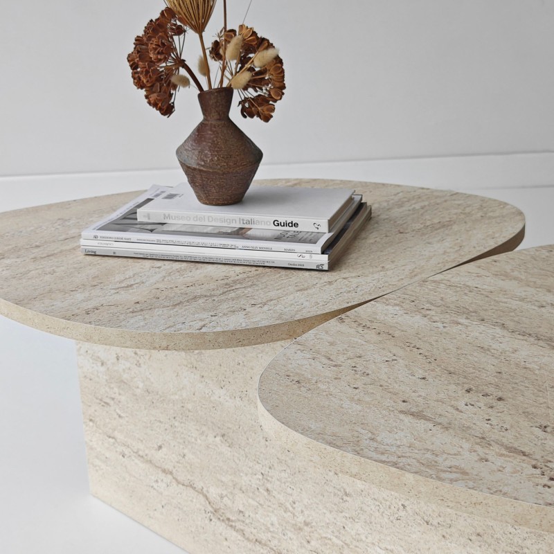 Coffee Table Stones - Travertine Travertine