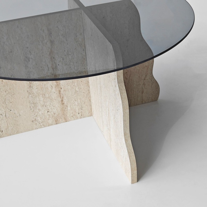 Coffee Table Butterfly - Travertine, Fume Travertine
Fume