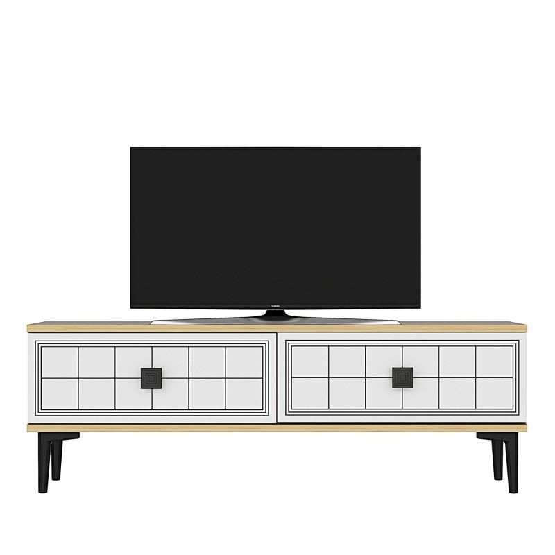 TV Stand Yuka 120 - Sapphire Oak, White Sapphire Oak
White