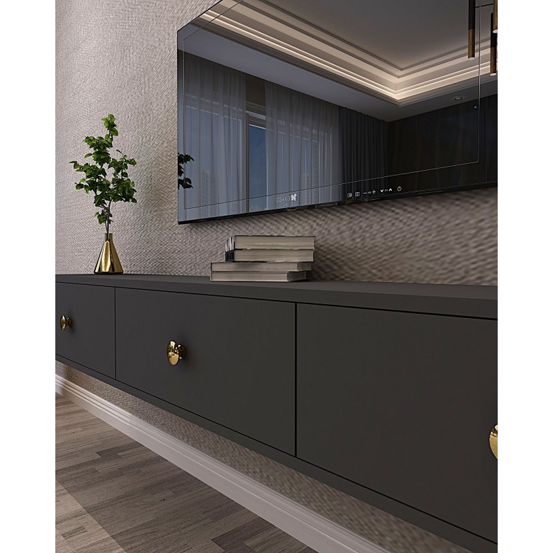 TV Stand Zuzu 180 - Anthracite Anthracite