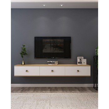 TV Stand Zuzu 180 - Sapphire Oak, White Sapphire Oak
White