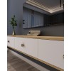 TV Stand Zuzu 180 - Sapphire Oak, White Sapphire Oak
White