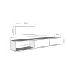 TV Stand Zuzu 180 - Sapphire Oak, White Sapphire Oak
White
