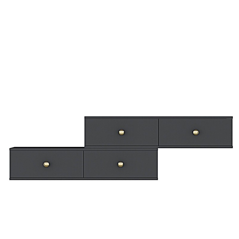 TV Stand Zuzu Double - Anthracite Anthracite