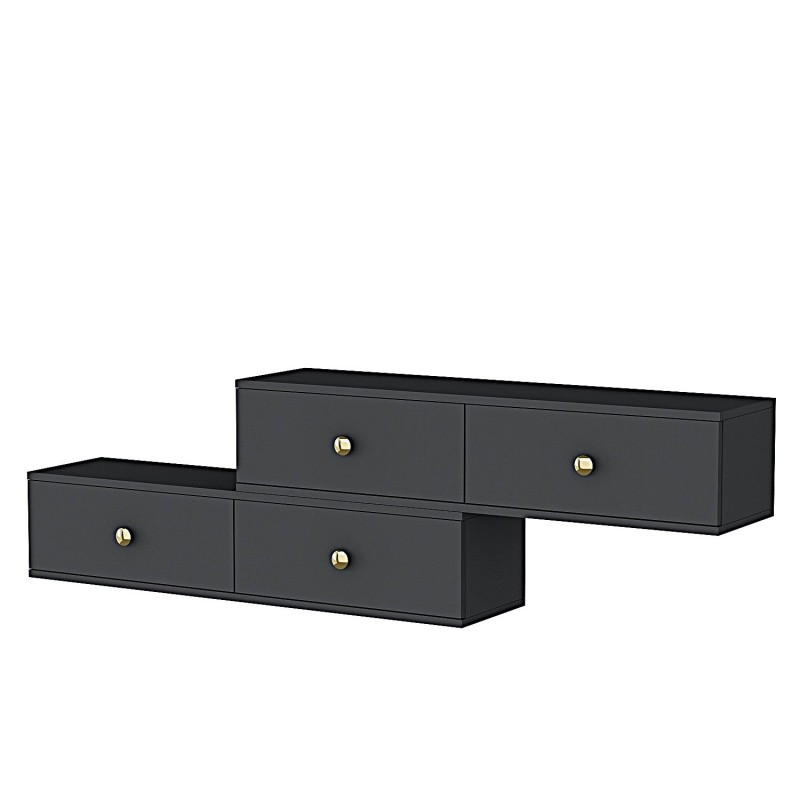 TV Stand Zuzu Double - Anthracite Anthracite