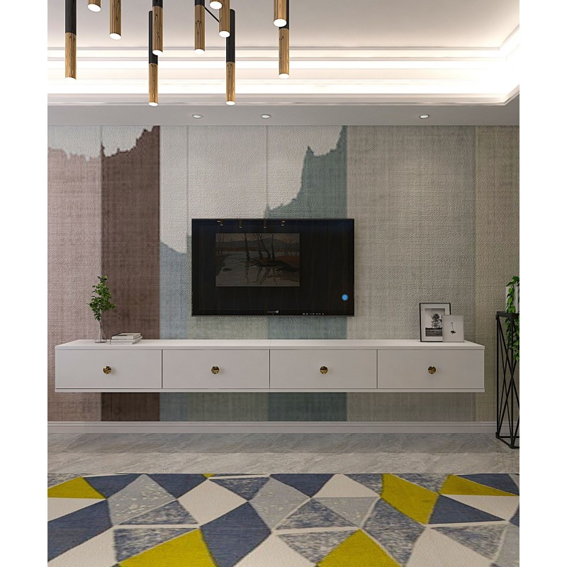 TV Stand Zuzu Double - White White