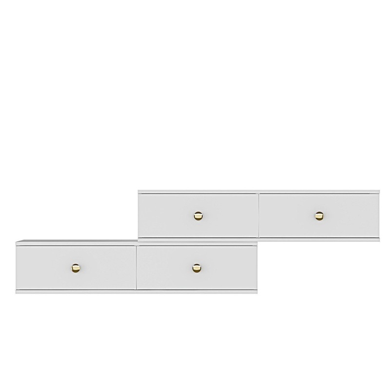 TV Stand Zuzu Double - White White