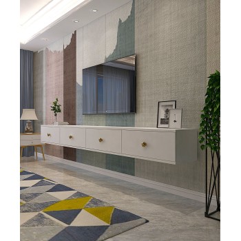 TV Stand Zuzu Double - White White