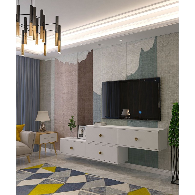 TV Stand Zuzu Double - White White