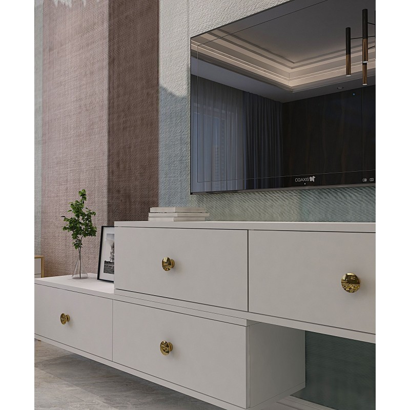 TV Stand Zuzu Double - White White