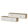 TV Stand Zuzu Double - Sapphire Oak, White Sapphire Oak
White