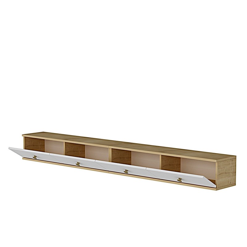 TV Stand Zuzu Double - Sapphire Oak, White Sapphire Oak
White