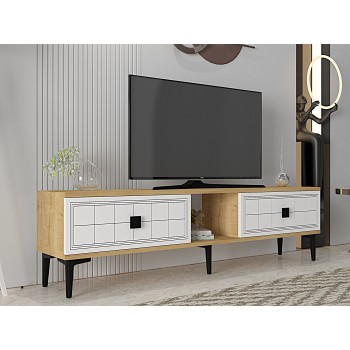 TV Stand Yuka 150 - Sapphire Oak, White Sapphire Oak
White