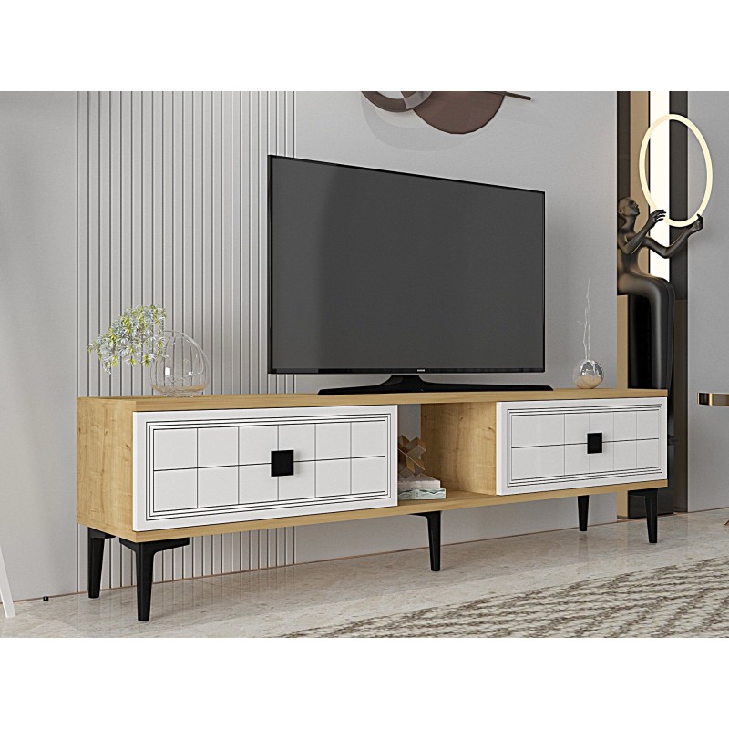 TV Stand Yuka 150 - Sapphire Oak, White Sapphire Oak
White