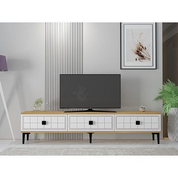 TV Stand Yuka 180 - Sapphire Oak, White Sapphire Oak
White
