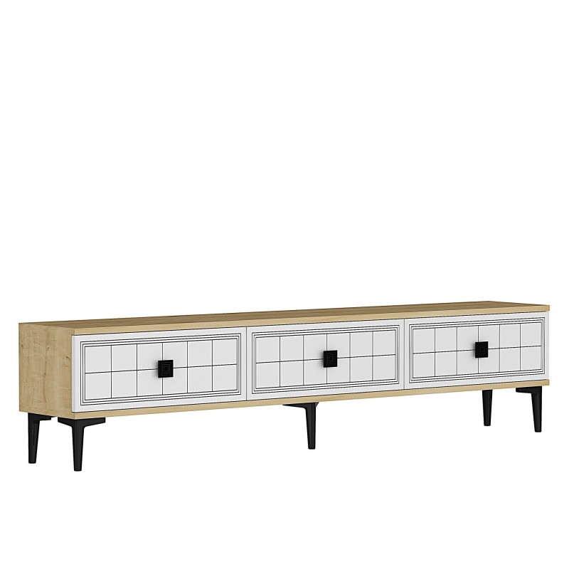 TV Stand Yuka 180 - Sapphire Oak, White Sapphire Oak
White