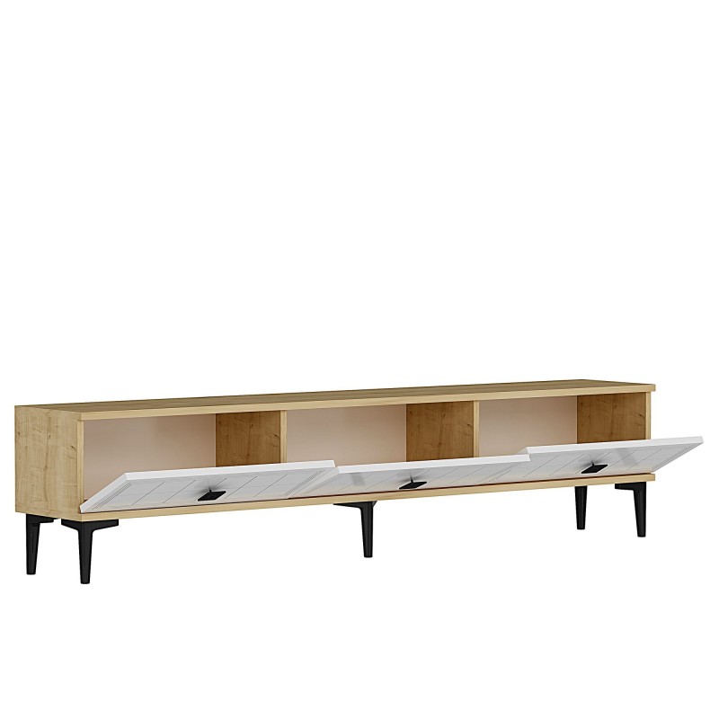 TV Stand Yuka 180 - Sapphire Oak, White Sapphire Oak
White