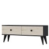 TV Stand Mona 120 - Anthracite, Travertine Anthracite
Travertine