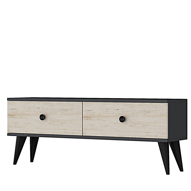 TV Stand Mona 120 - Anthracite, Travertine Anthracite
Travertine
