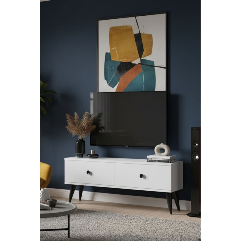 TV Stand Mona 120 - White White