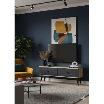 TV Stand Mona 120 - Sapphire Oak, Anthracite Sapphire Oak
Anthracite