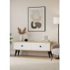 TV Stand Mona 120 - Sapphire Oak, White Sapphire Oak
White