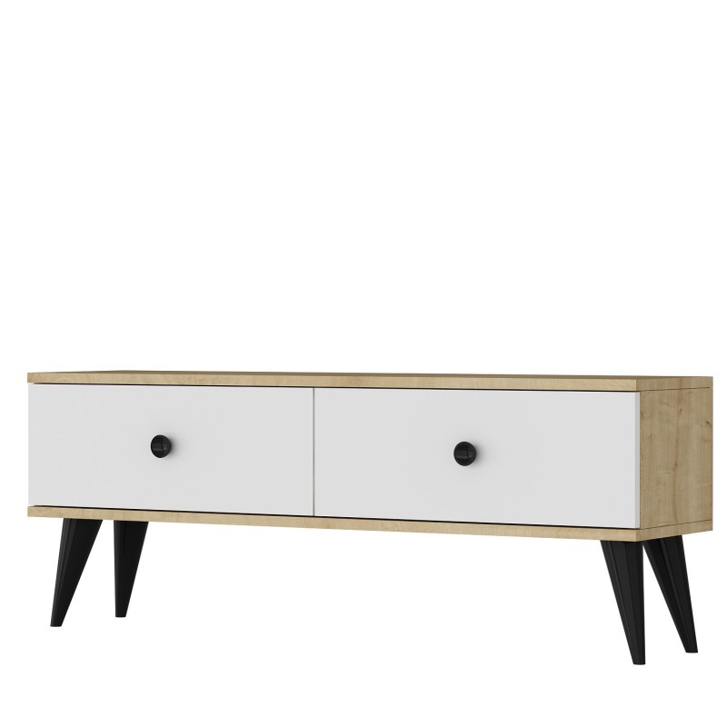 TV Stand Mona 120 - Sapphire Oak, White Sapphire Oak
White