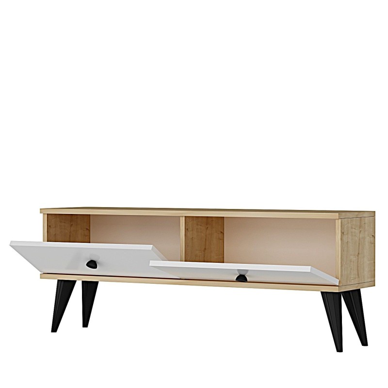 TV Stand Mona 120 - Sapphire Oak, White Sapphire Oak
White