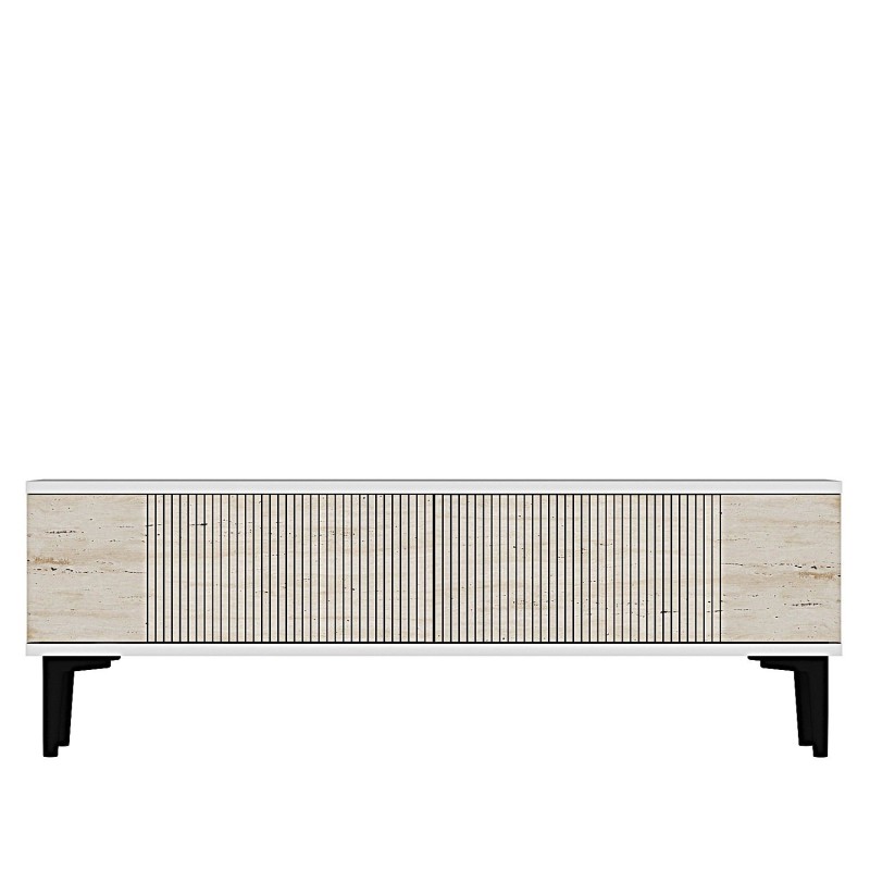 TV Stand Corsa 120 - White, Travertine White
Travertine
