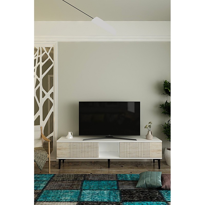 TV Stand Corsa 150 - White, Travertine White
Travertine