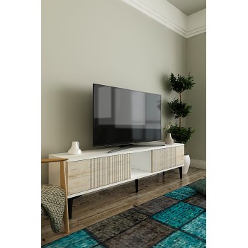 TV Stand Corsa 150 - White, Travertine White
Travertine