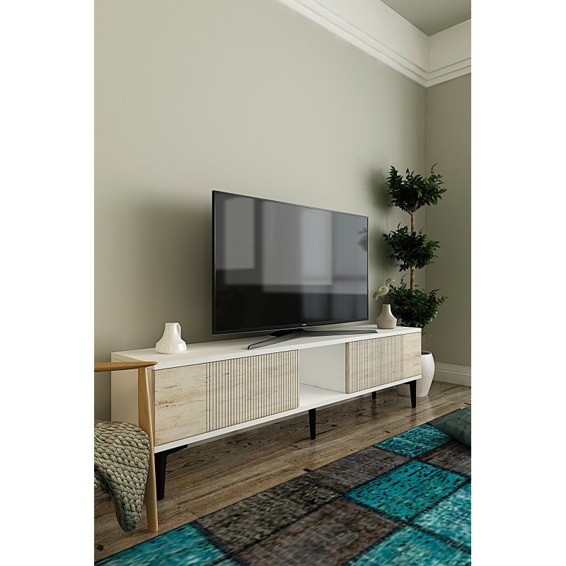 TV Stand Corsa 150 - White, Travertine White
Travertine