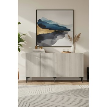 Console Zeynep 150 - White, Travertine White
Travertine