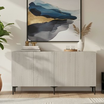 Console Zeynep 150 - White, Travertine White
Travertine