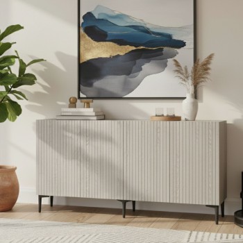 Console Zeynep 150 - White, Travertine White
Travertine