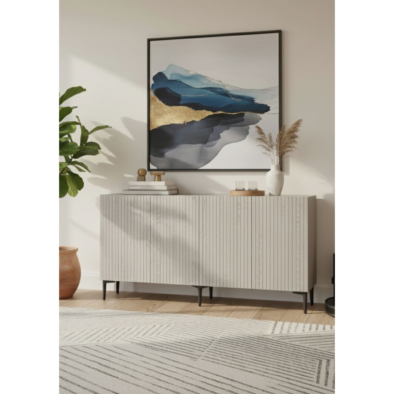 Console Zeynep 150 - White, Travertine White
Travertine