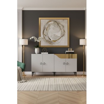 Console Gama 150 - White, Gold White
Gold
