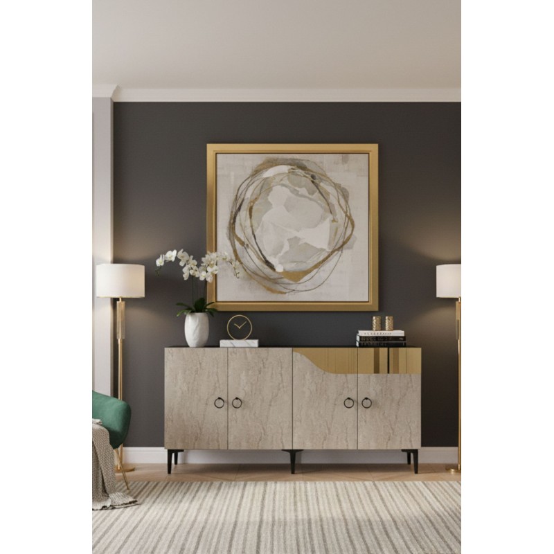 Console Gama 150 - White, Travertine, Gold White
Travertine
Gold