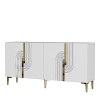 Console Meyra 150 - White, Gold White
Gold