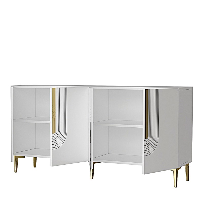 Console Meyra 150 - White, Gold White
Gold
